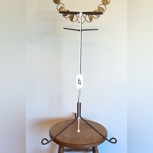 Metal Horse Shoe Umbrella Stand Fireplace Tool Holder Drink Stand Unique Rustic - Picture 8 of 16